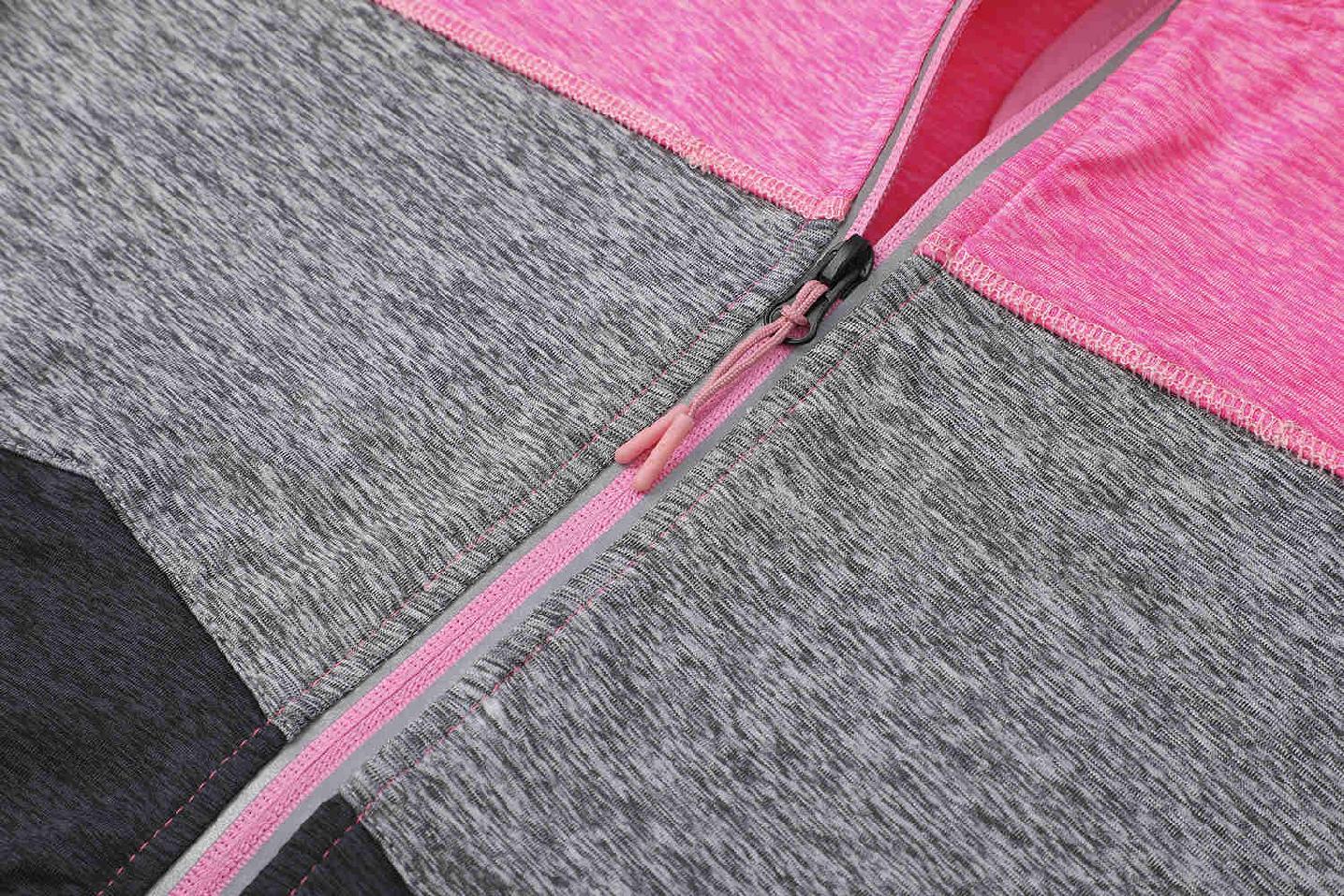 Dívčí funkční mikina Kugo FH9608 růžová / šedá